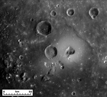 Mercury shield volcano