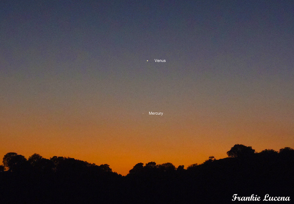Sunset Venus and Mercury Sky & Telescope