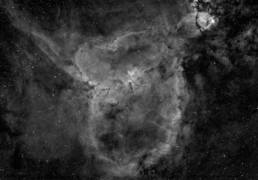 Heart Nebula IC1805 in Ha