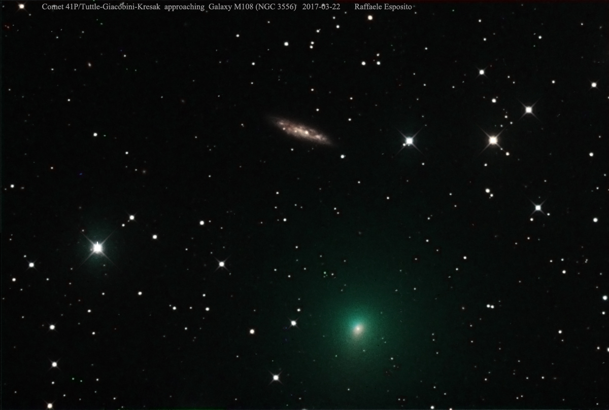 Comet 45P Honda-Mrkos-Pajdusakova NGC 3556