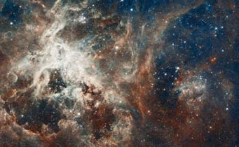 Tarantula Nebula from Hubble and others