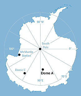 Dome A in Antarctica
