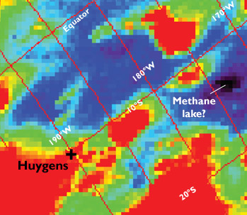 Methane lake near Titan's equator?