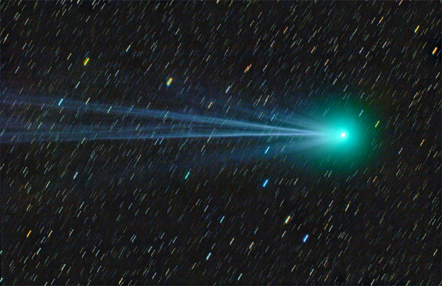 El cometa Lovejoy y su cola doble, 18 de enero 2015