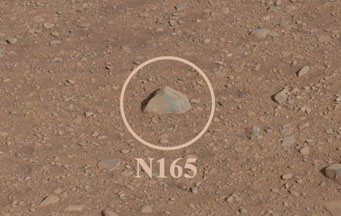 First rock zapped by Curiosity's laser
