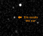 Star occulted by Eris
