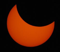 Solar eclipse from New Zealand