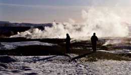 Geothermal field at Geysir