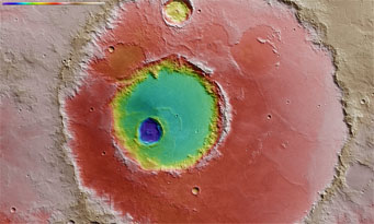 Nested craters on Mars