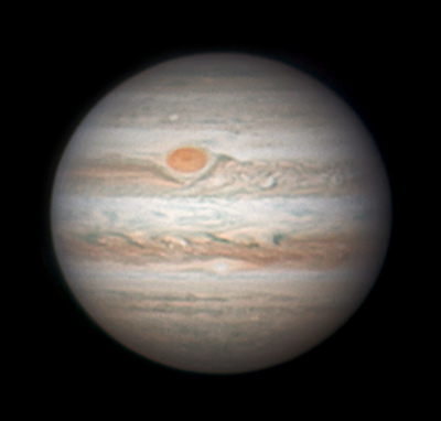 Jupiter with Great Red Spot, April 21, 2016