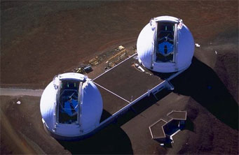 Keck's twin telescopes