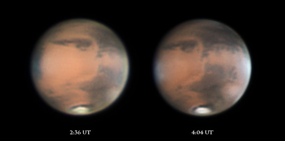 Mars on the night of Feb. 24-25, 2012