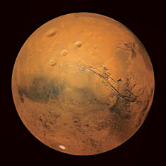 Mars on August 26-27, 2003