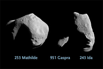 Three asteroids