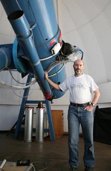 McNaught and his telescope