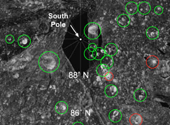 Radar map of Moon's north pole</em></div>
</div>
<p><!--341