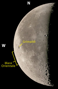 Mare Orientale on the western lunar limb