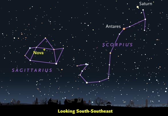 how to find sagittarius in the night sky