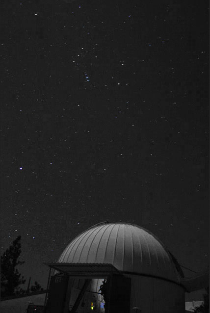 Orion over Mexican dome