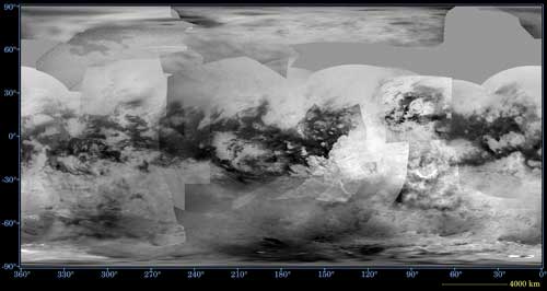 global map of Saturn's moon Titan