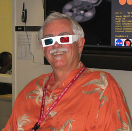Peter Smith with 3D glasses