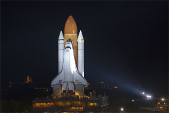 <i>Endeavour</i> prepared for launch