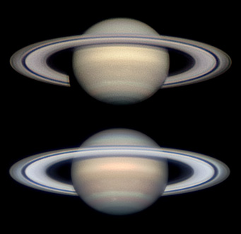 Saturn away from and close to opposition