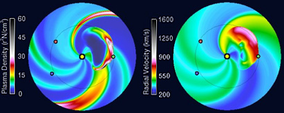 Solar-wind prediction for Jan. 9, 2014