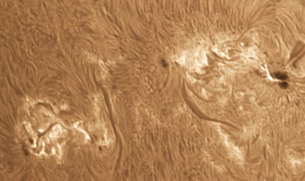 H-alpha view of AR 1785