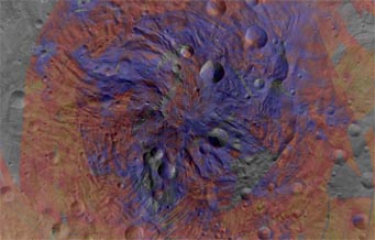 Pyroxene at Vesta's south pole
