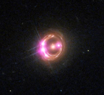 gravitational lens of distant quasar