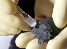 Diamond dust from meteorite