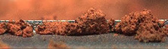 Mars dirt clumps