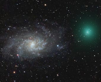 M33 and Comet Tuttle, Dec. 30, 2007