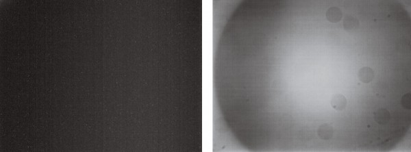 CCD imaging dark frame and flat field