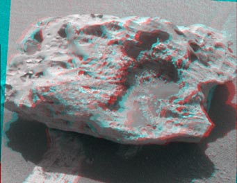 Martian meteorite in 3-D