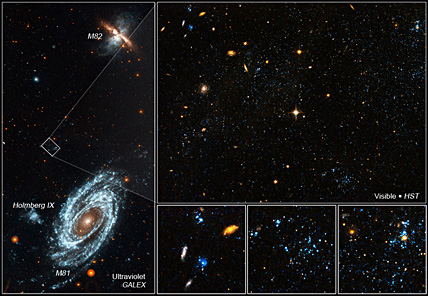 Blue Blobs near M81 and M82