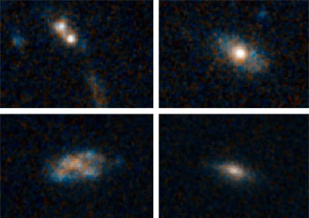 faraway spiral galaxies