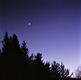 Moon and Venus