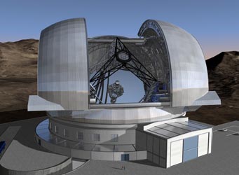 Enclosure for ESO's giant telescope