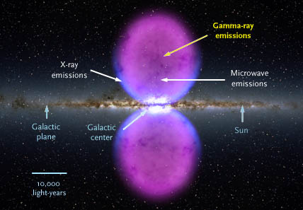 Fermi bubbles in cross section