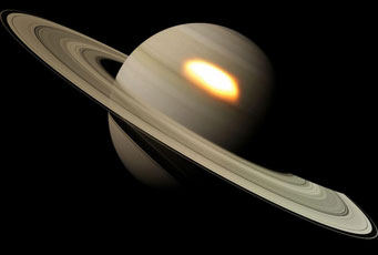 Saturn infrared vortex