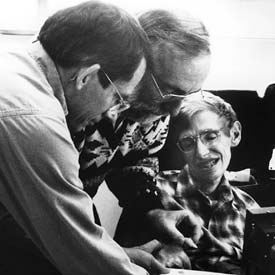 John Preskill, Kip Thorne, and Stephen Hawking