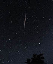 Meteor-like flare of an Iridium satellite