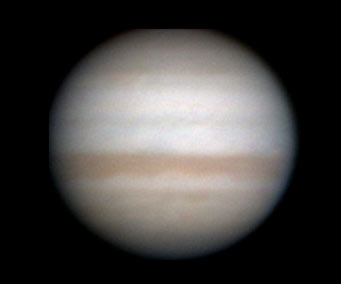 Jupiter low in bright dawn, April 10, 2010