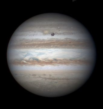 Jupiter and Ganymede on March 2, 2014