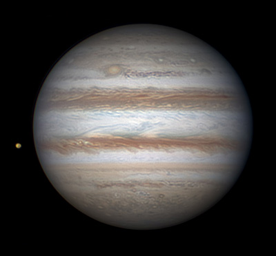 Jupiter and Io on Feb. 1, 2014