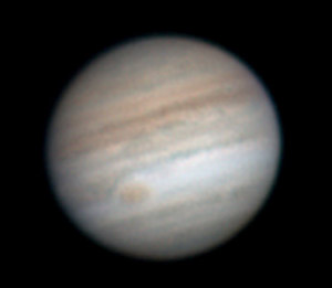 Jupiter with Red Spot of July 26, 2007