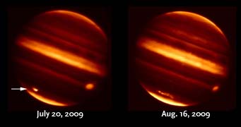 Jupiter impact, July 2009
