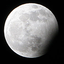 Lunar eclipse on New Year's Eve